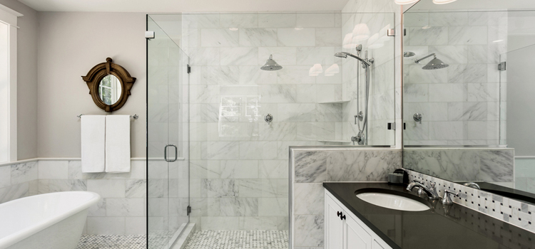 bathroom shower door installation in San Carlos